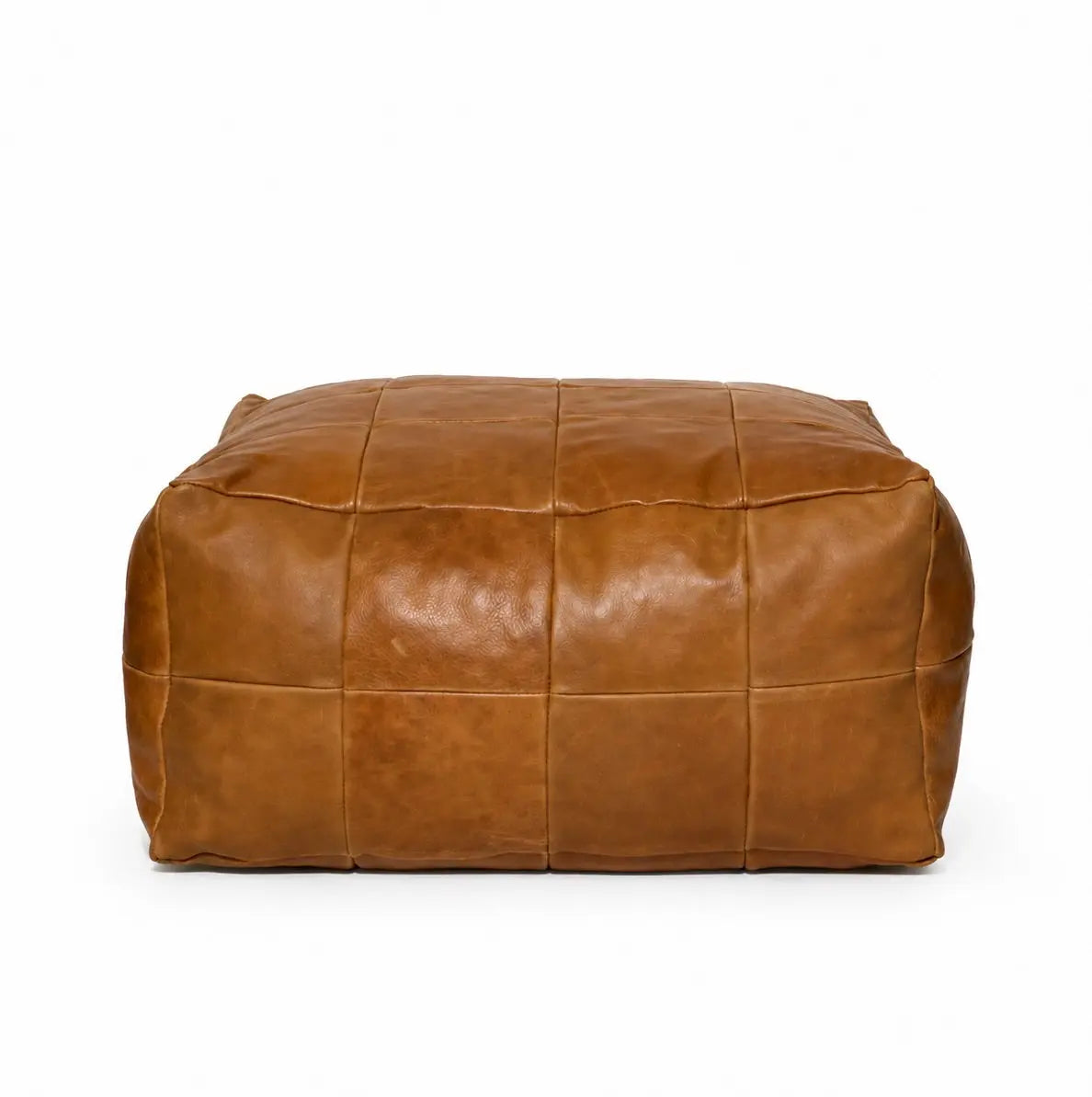 pouf ottoman en cuir Ecuira