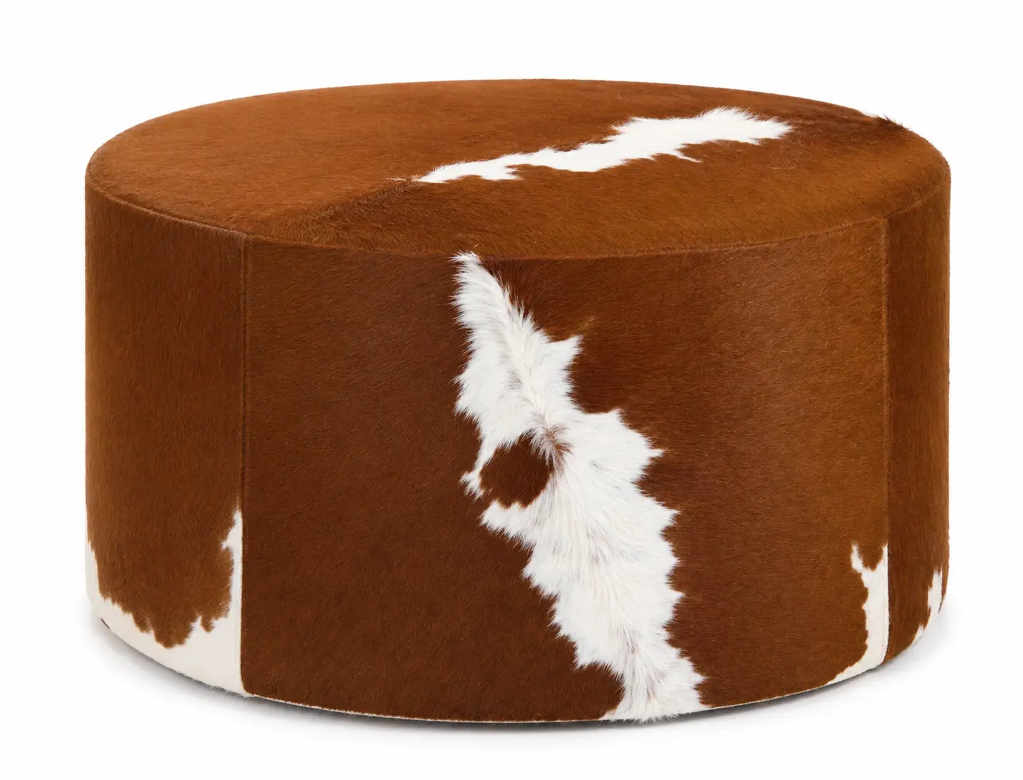 Grand pouf peau de vache Ecuira