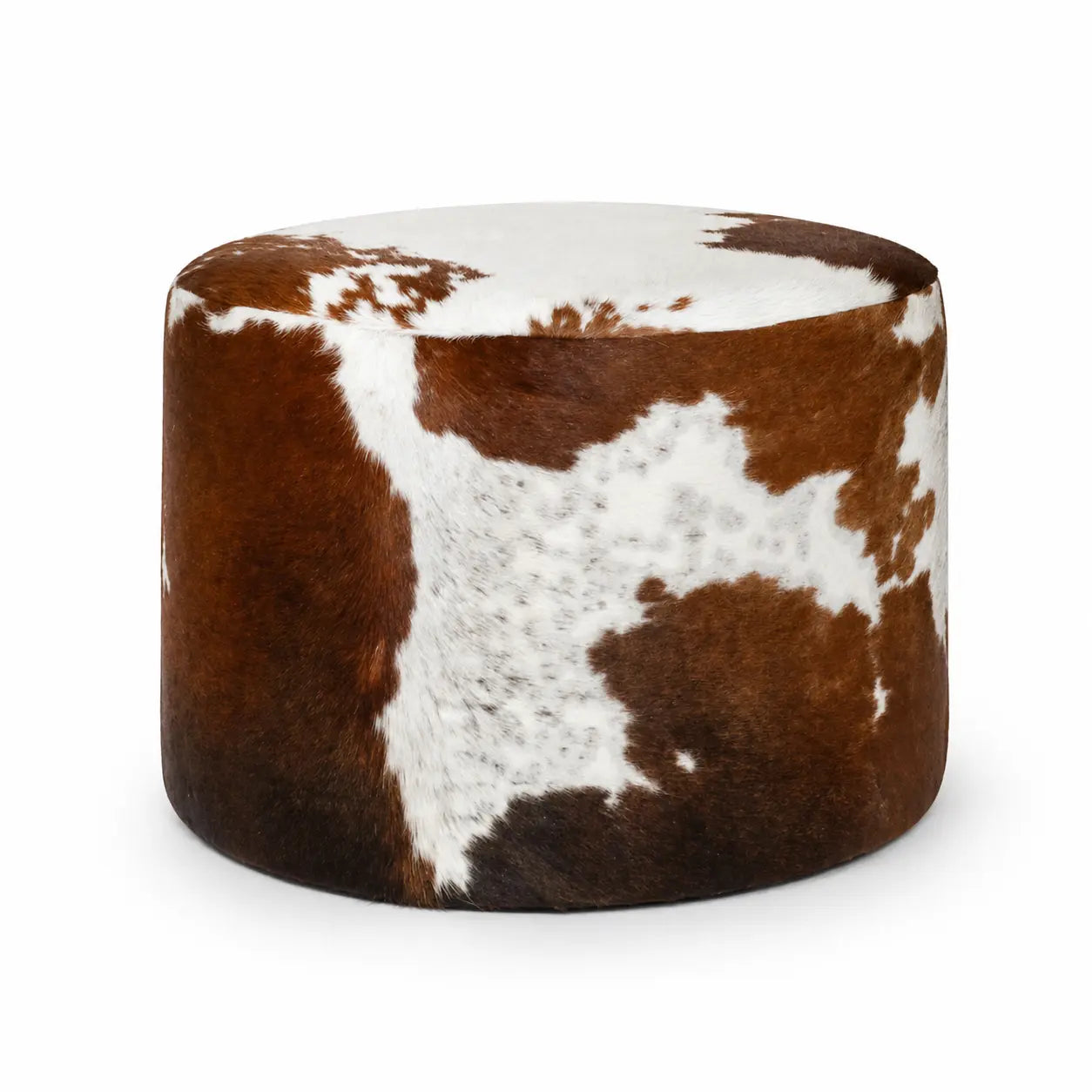 Grand pouf peau de vache Ecuira