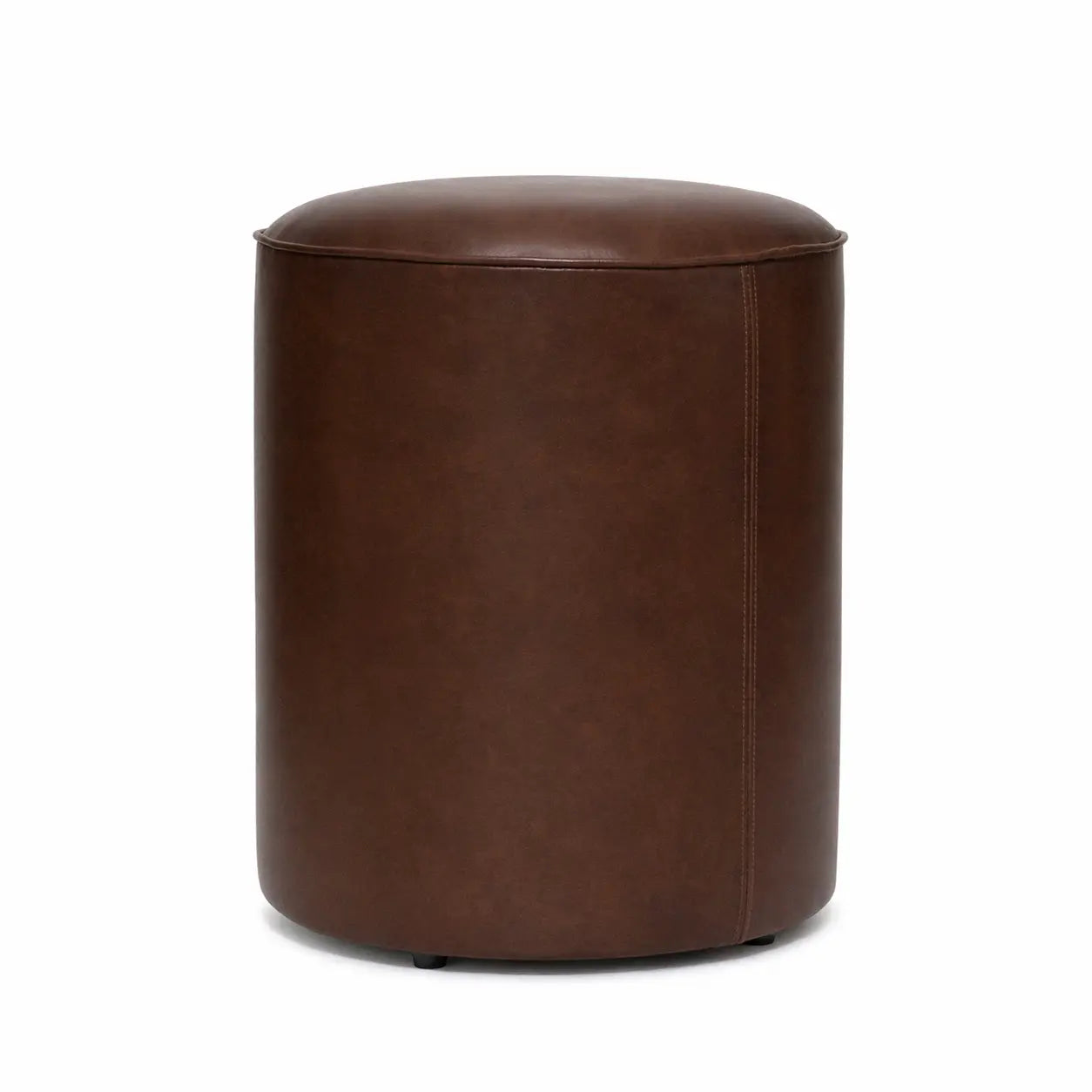 Pouf Club cuir véritable Ecuira