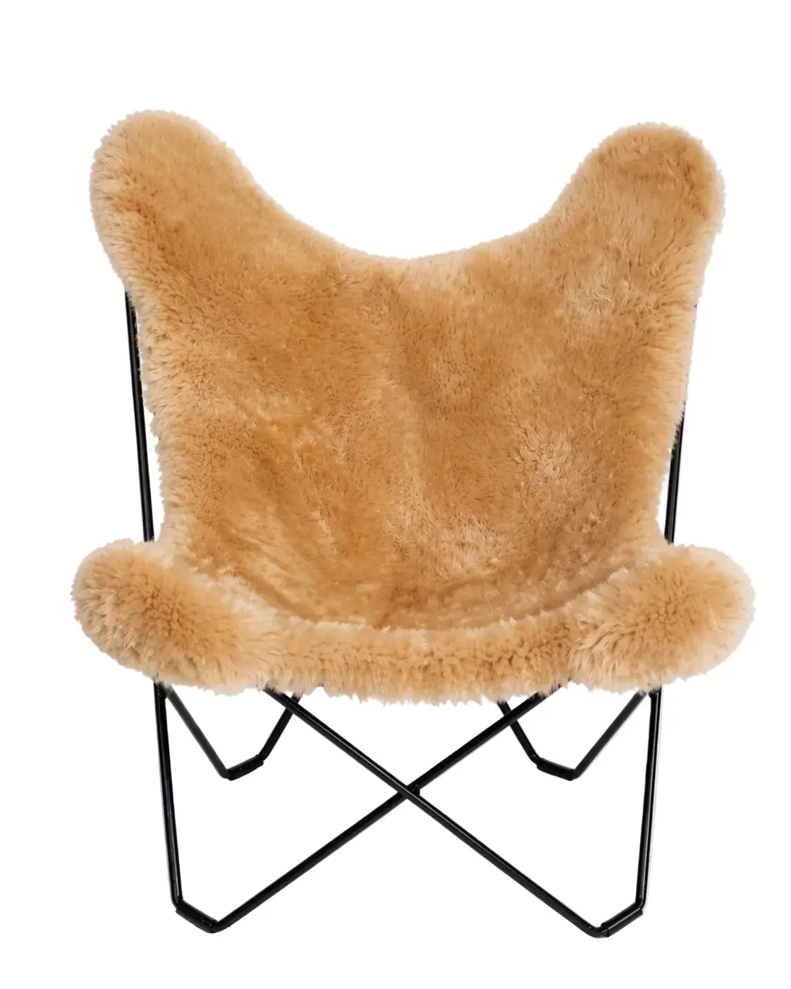 Fauteuil Butterfly en peau de mouton Ecuira