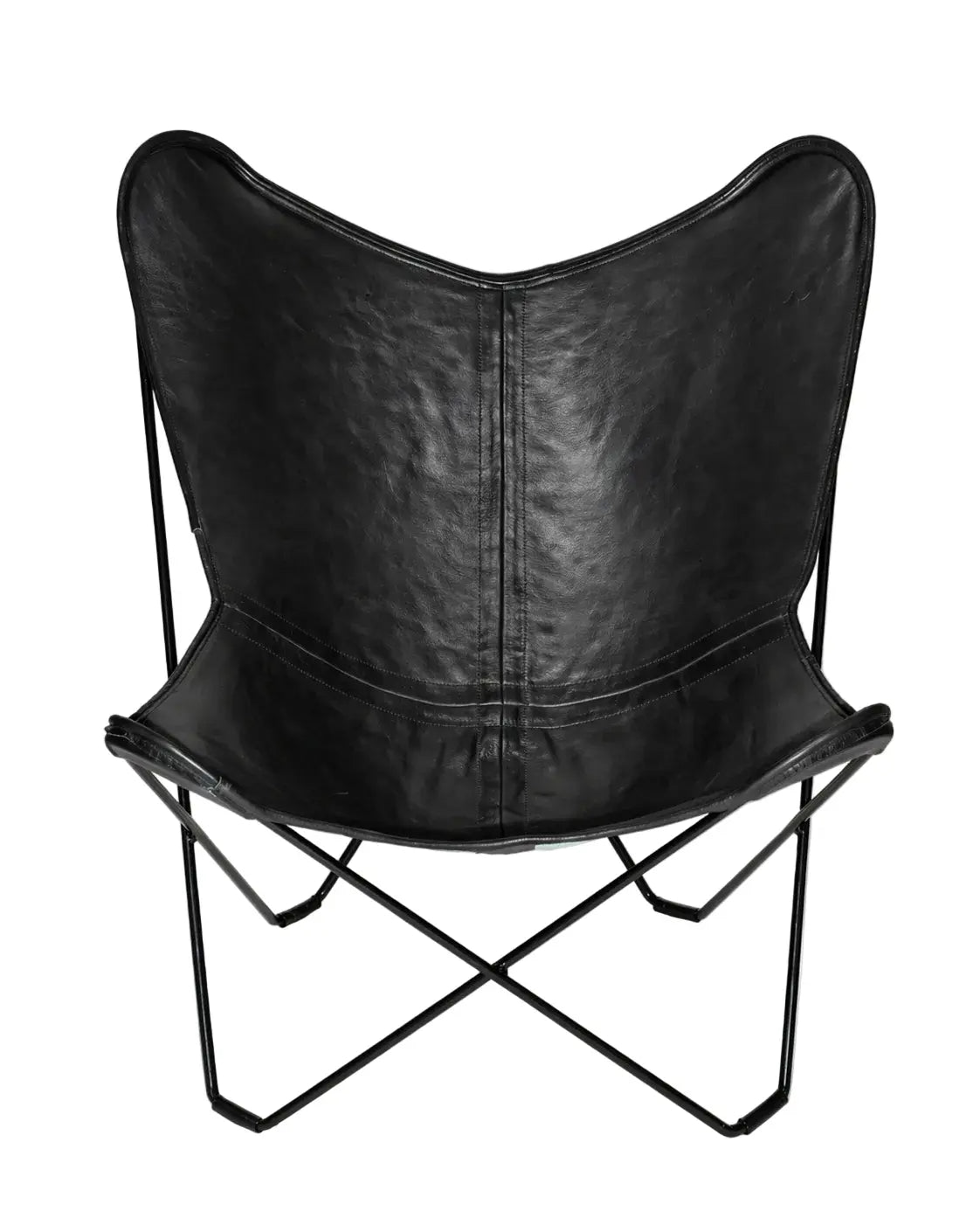 Fauteuil Butterfly en cuir Ecuira
