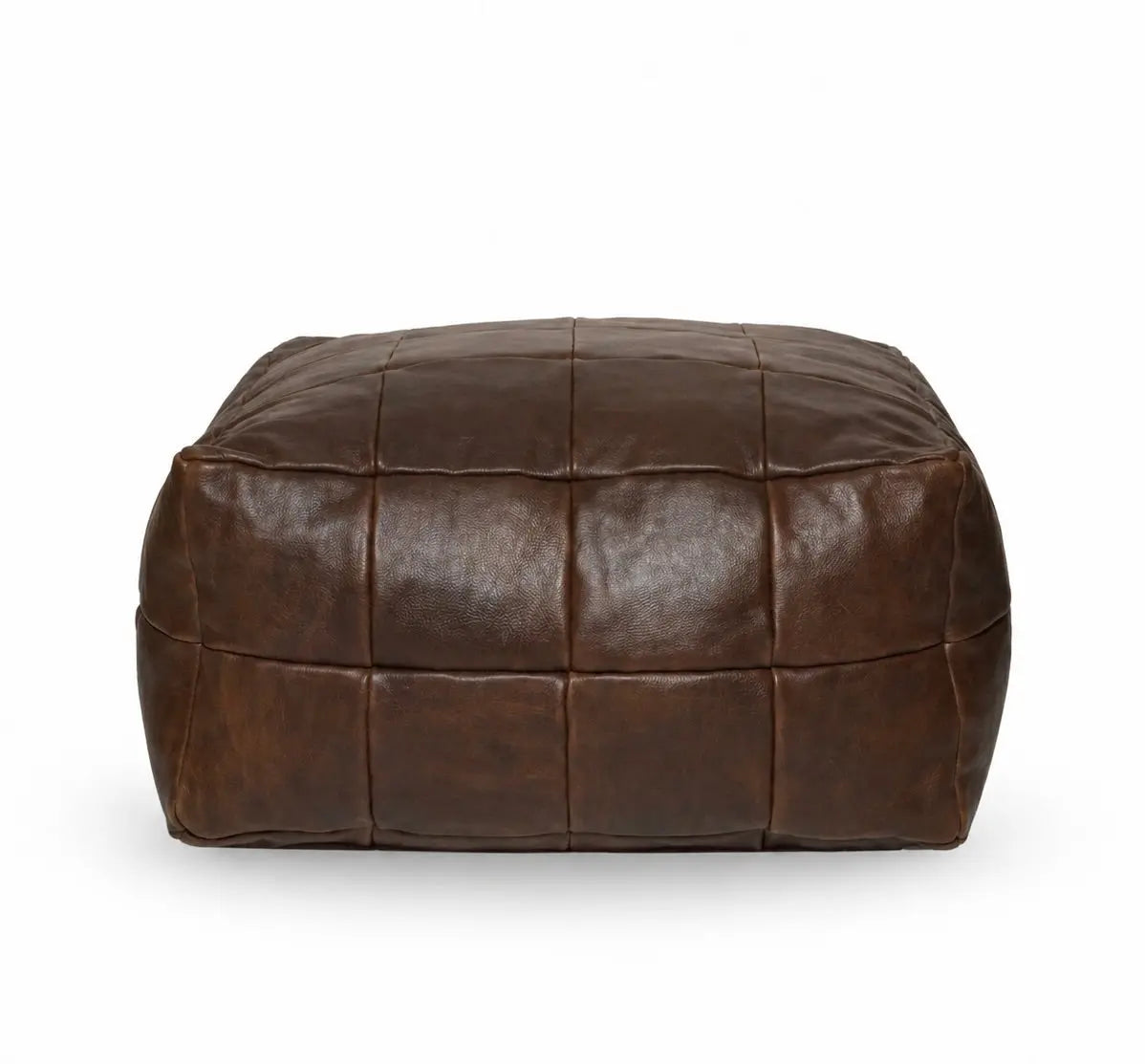 pouf ottoman en cuir Ecuira