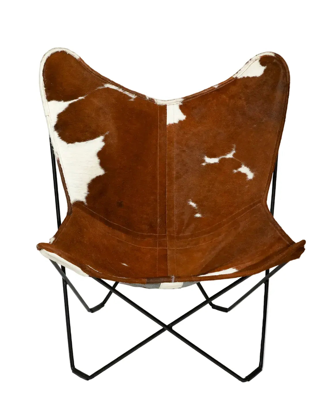 Fauteuil Butterfly peau de vache Ecuira